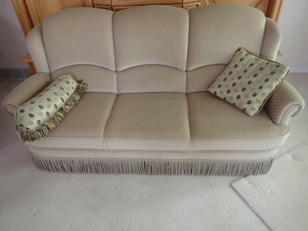 Triple Seat Sofa with fringe