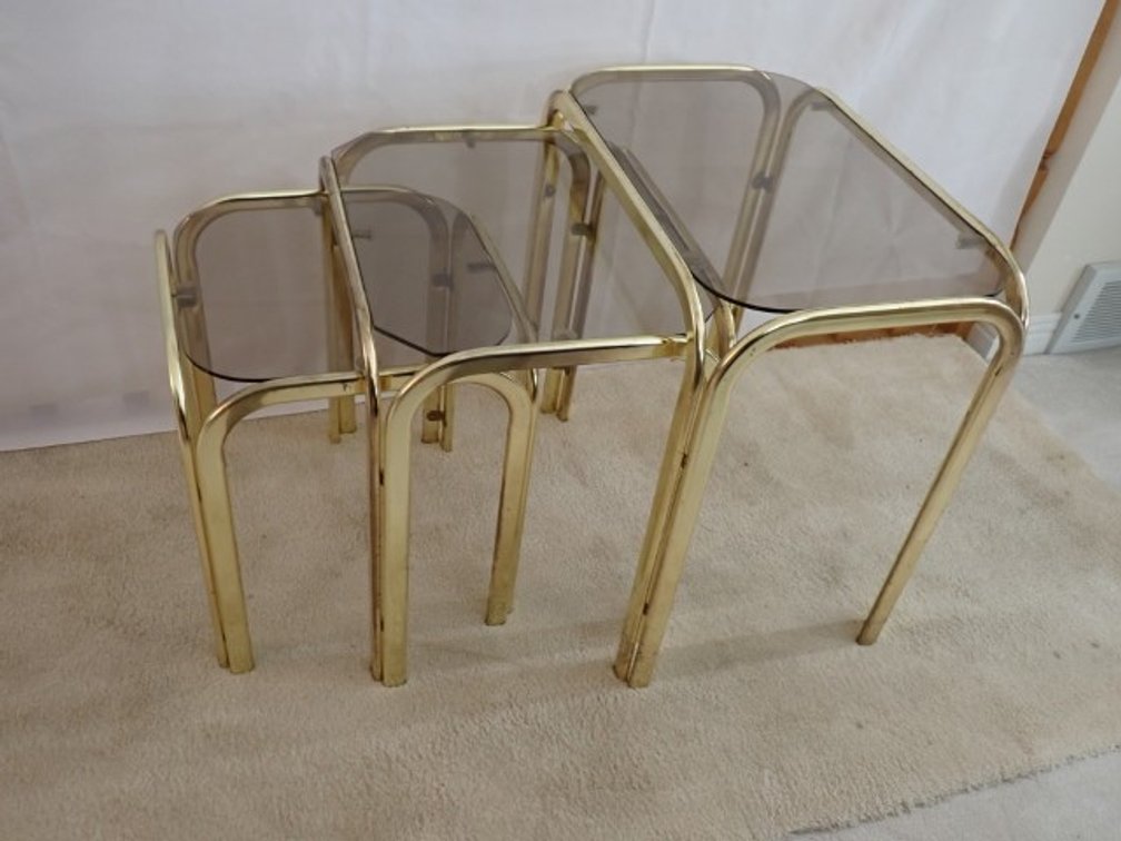 Smokey Glass and Brass