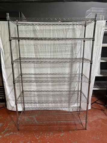 Image for Commercial Chrome Wire Shelving Unit