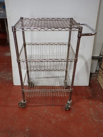 Image for 3-Tier Wire Basket Cart