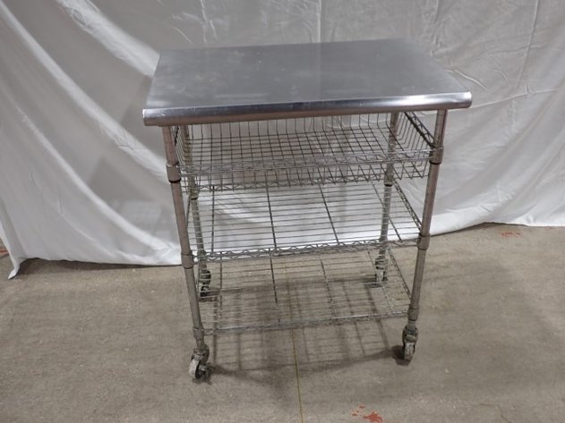 Image for Stainless Cart with shelves