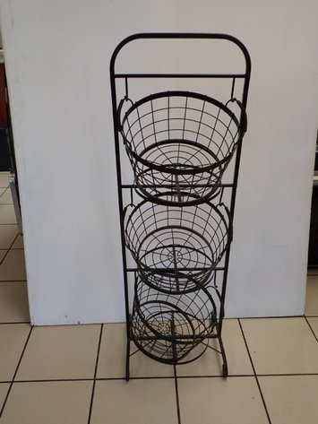 Image for Three Tier Metal Wire Baskets