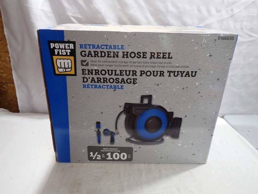 NEW Powerfist Garden Hose Reel
