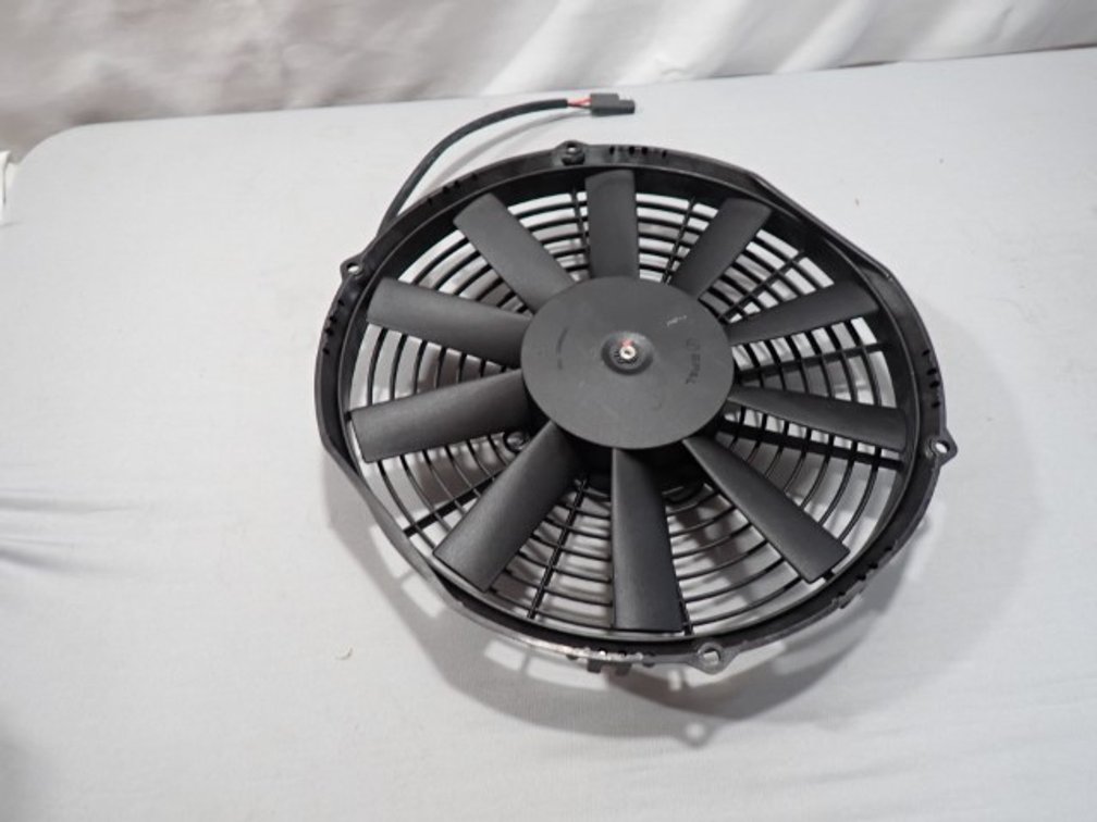 Black Electric Radiator Cooling Fan
