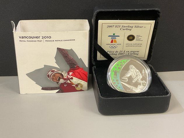 Image for 2007 Sterling Silver $25 “Curling” Coin