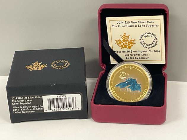 Image for Fine Silver/GP $20 “Great Lakes: Lake Superior”