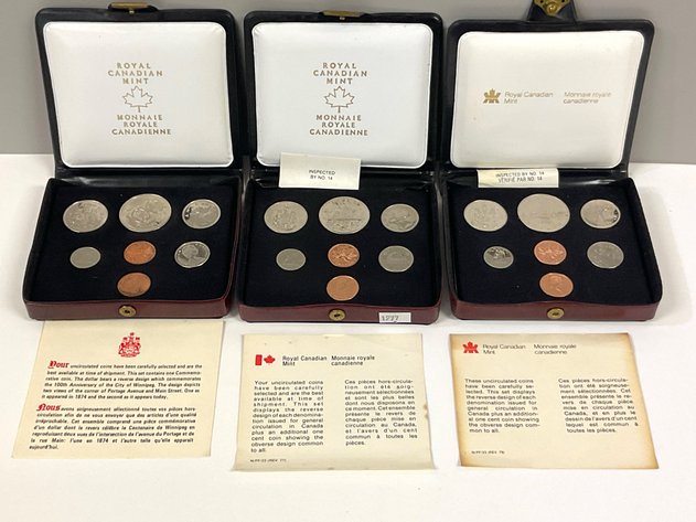 Image for RCM 1974, 1977 & 1979 7-coin Specimen Sets