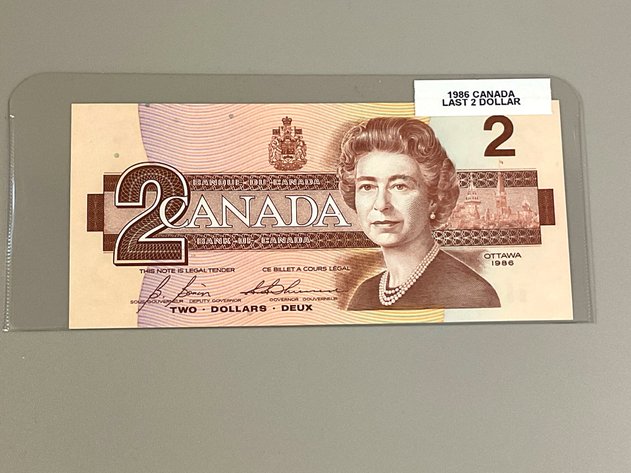 Image for 1986 Canada $2 Note UNC Condition