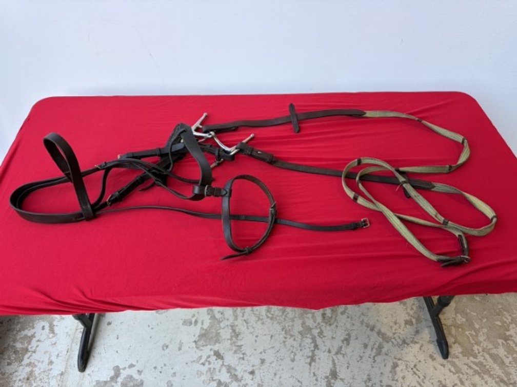 English Leather Bridle With Bit