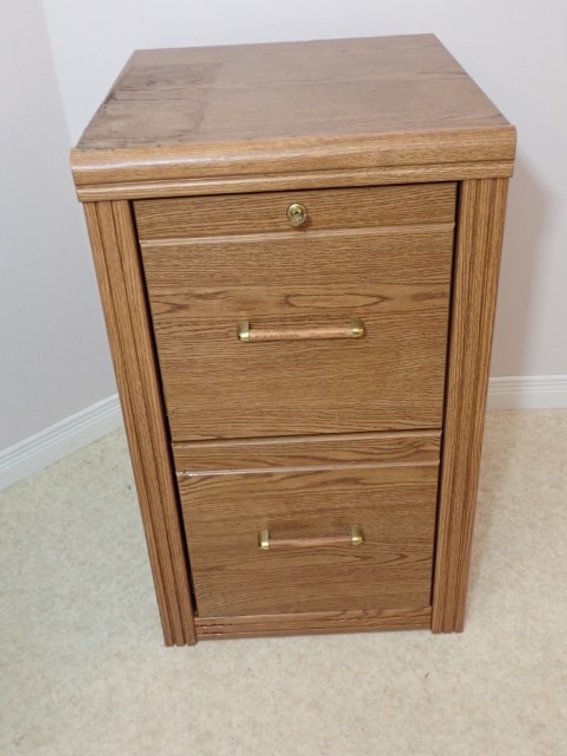 Wooden File Cabinet