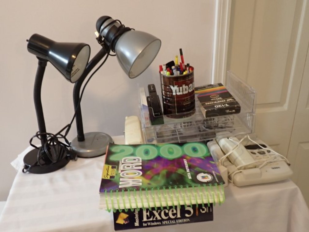 Phones, Lamp and office