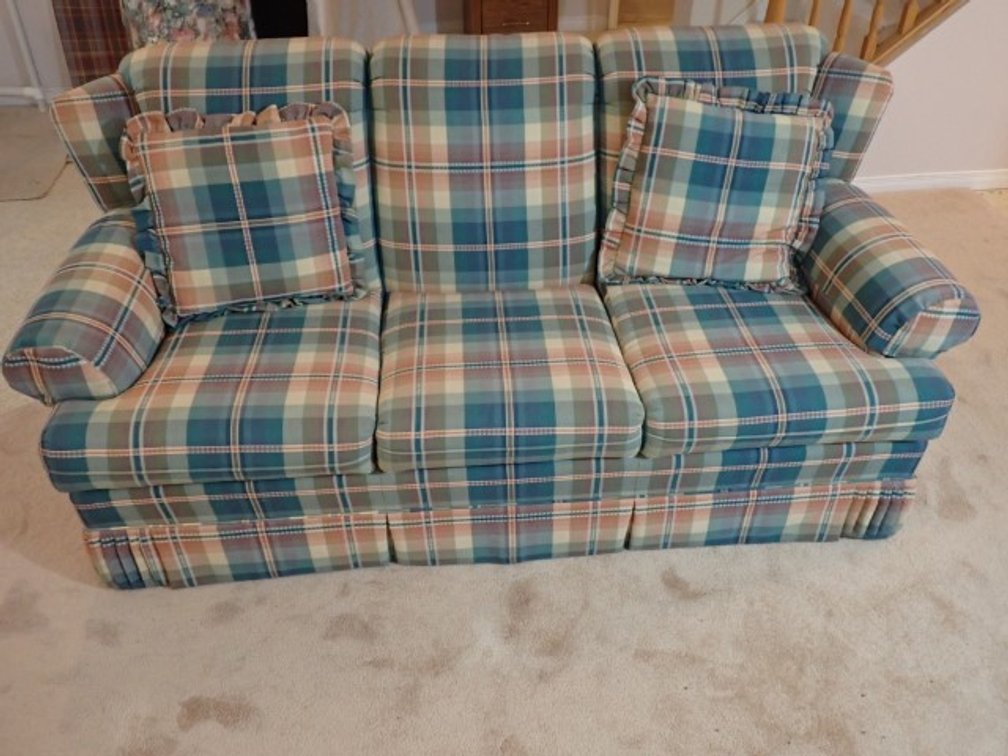 Plaid Couch