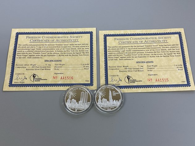 Image for Pair of ‘Freedom Tower’ Dollars