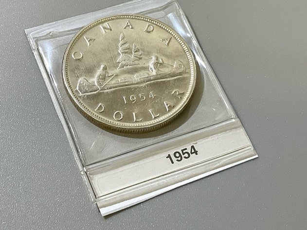 Image for 1954 Silver Canadian Dollar Coin