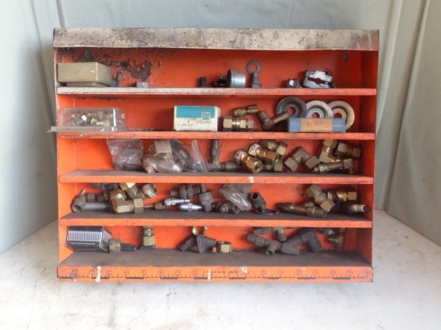 Image for Brass compression fittings in Display Shelf