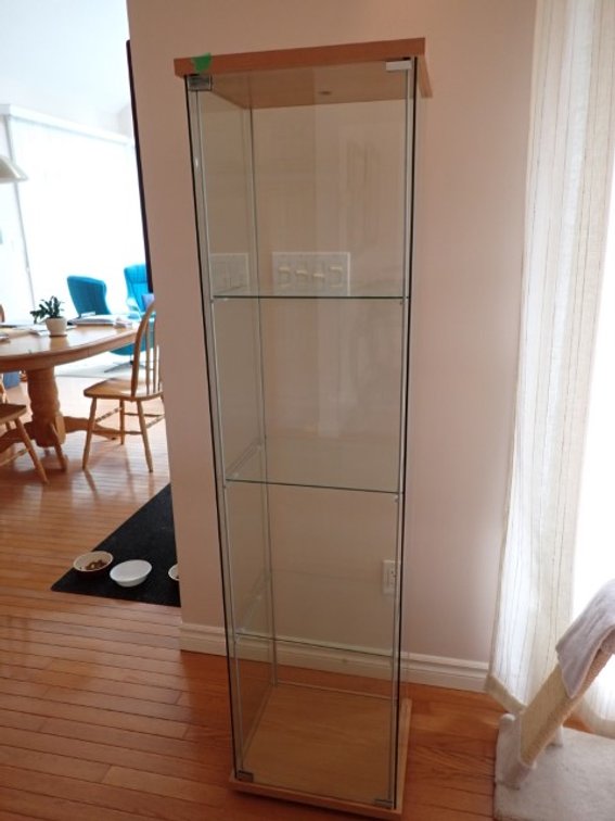 Tall Glass Display Cabinet