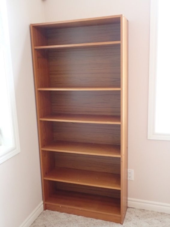 Tall Oak-Look Bookcase