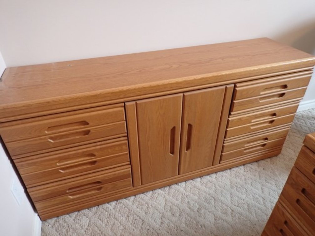 Long Oak Laminate Credenza