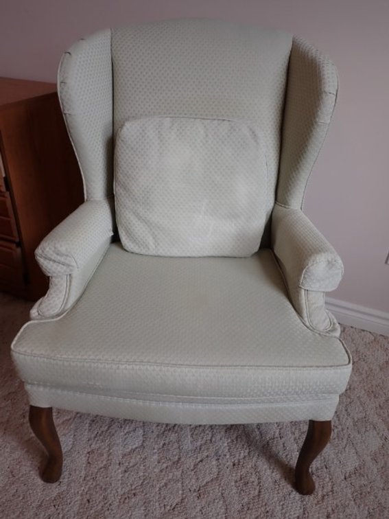 Traditional Upholstered Wingback Chair