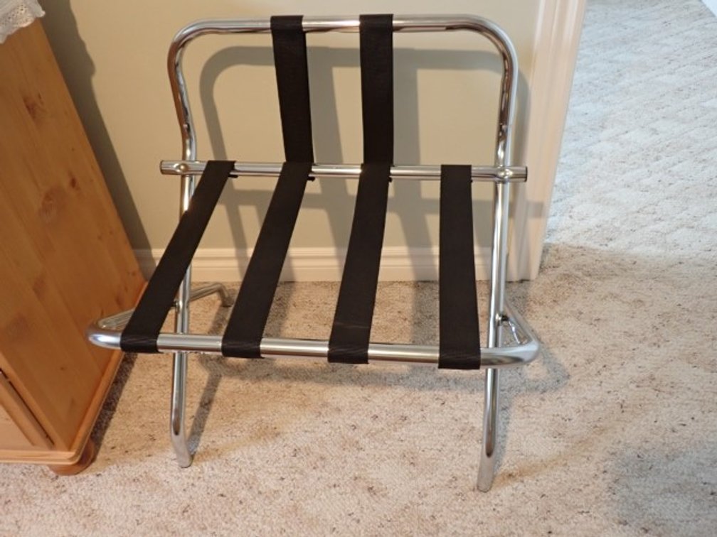 2 Excel Chrome Folding Luggage Rack