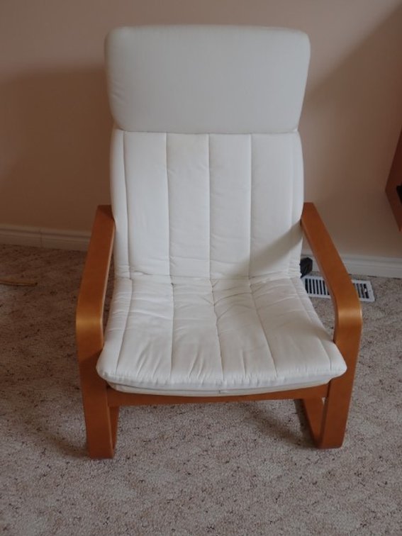 IKEA Bentwood Cantilever Lounge Chair with Ottoman