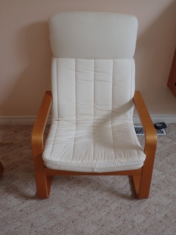 IKEA Bentwood Cantilever Lounge Chair with Ottoman #2