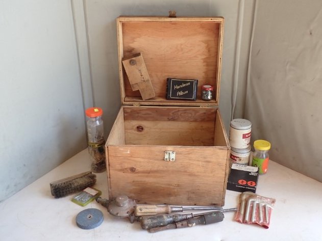 Image for Wooden Box With Contents