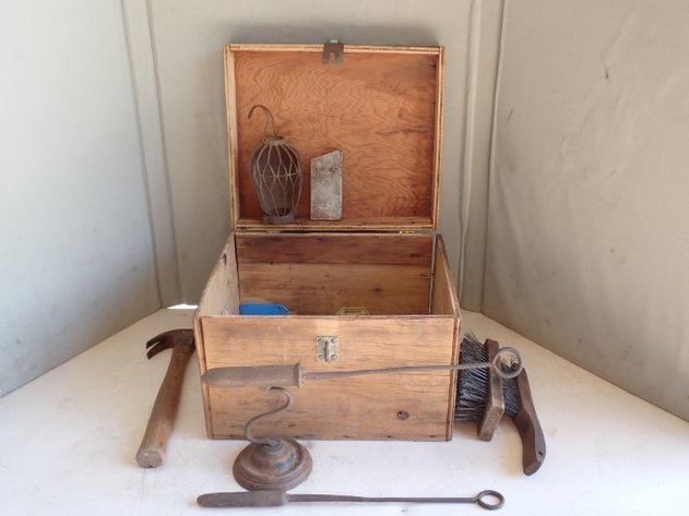Image for Wooden Box With Contents