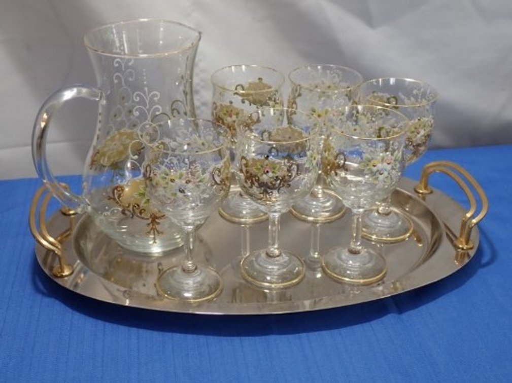 Venice Blown Glass with Gold
