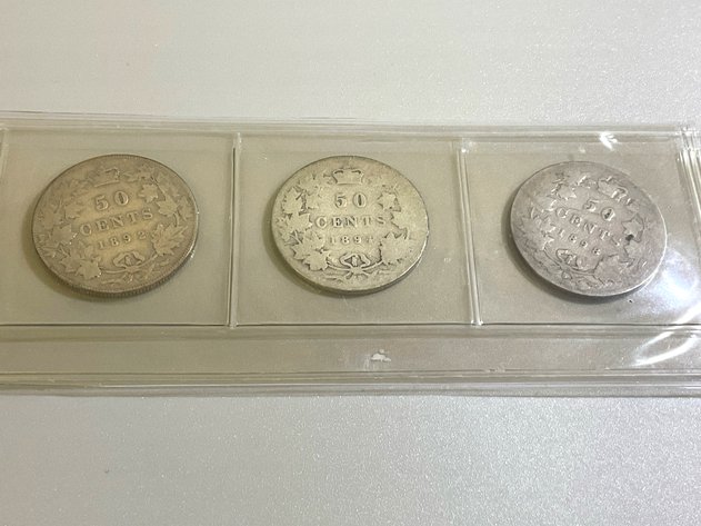 Image for 1892, 1894, 1998 Silver Victoria 50-cent Coins