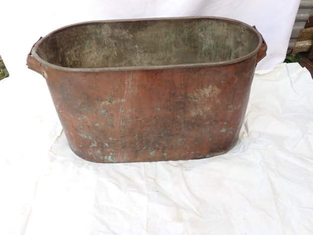Image for Vintage Handled Copper Tub
