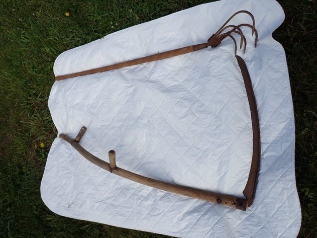 Image for Vintag Scythe and Long Pole Cultivator