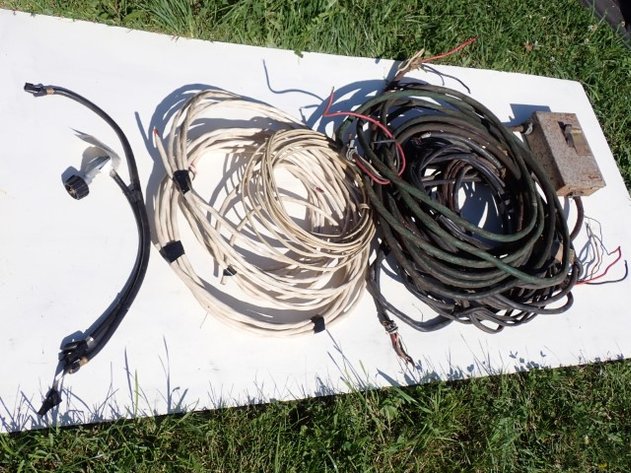 Image for Assorted Electrical Wire, Cable & On/Off Switch Box