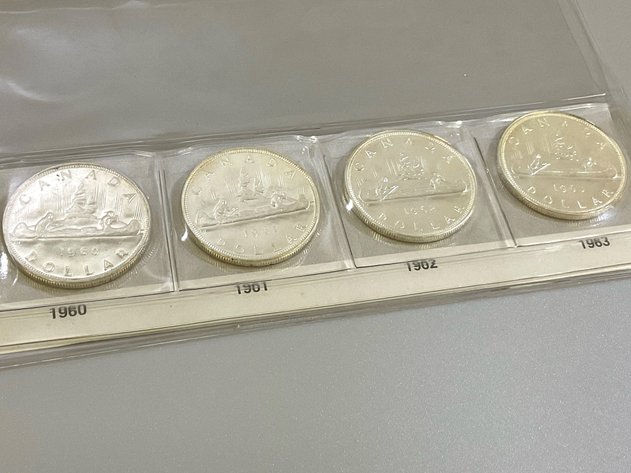 Image for 1960, 61, 62 & 63 Silver Dollars