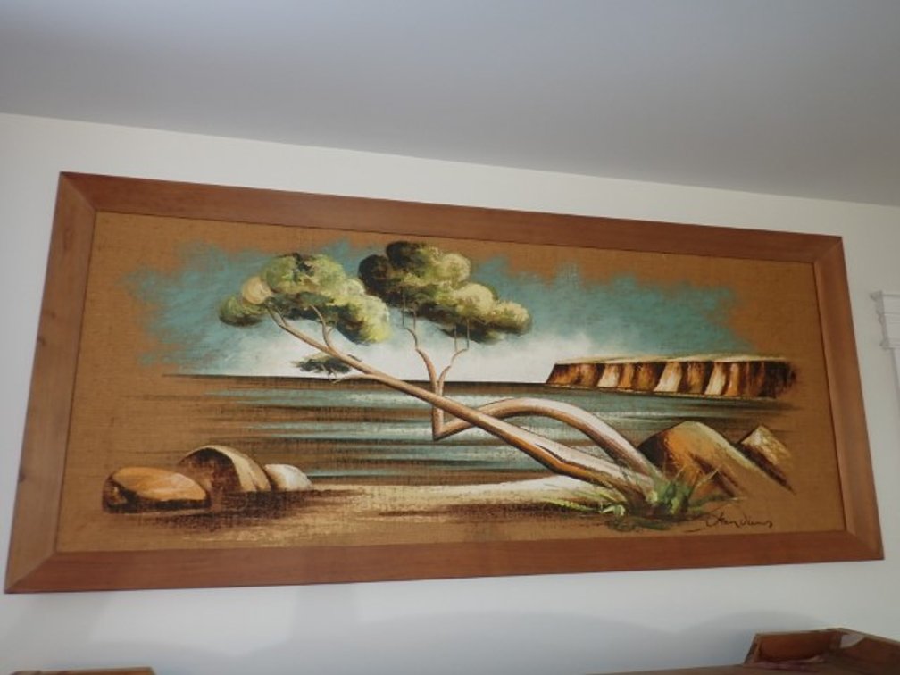 Jean Diers on Burlap
