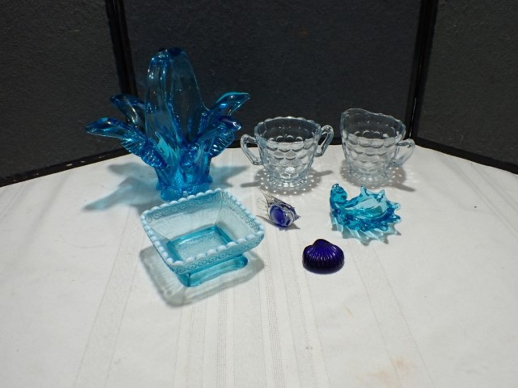 Blue Floral Basket plus