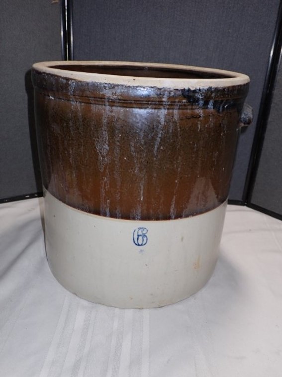 Handled Stoneware Crock