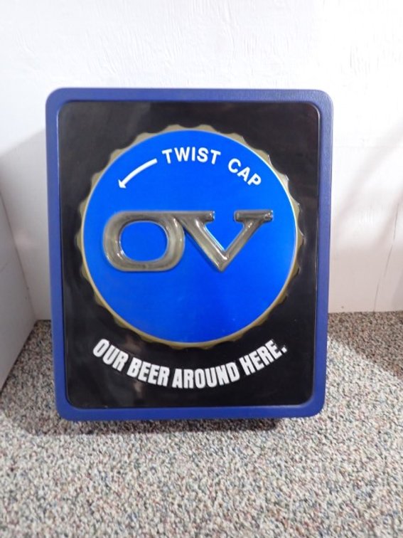 OV Beer Advertising Sign