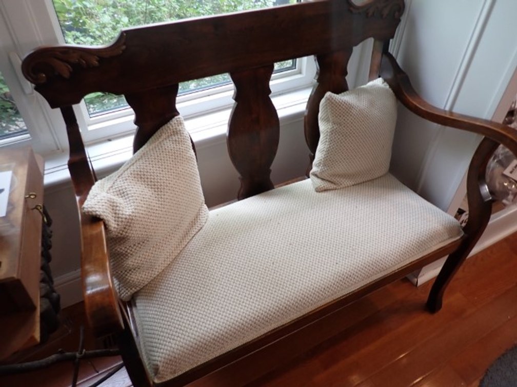 Wooden Love Seat
