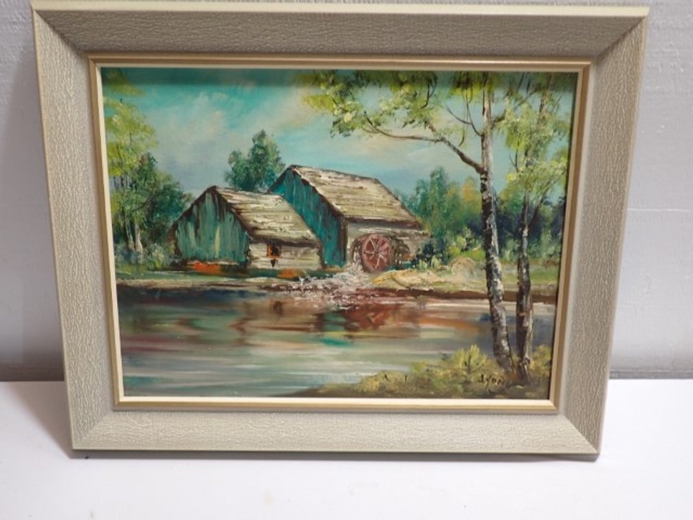Lyon Signed Oil on Board