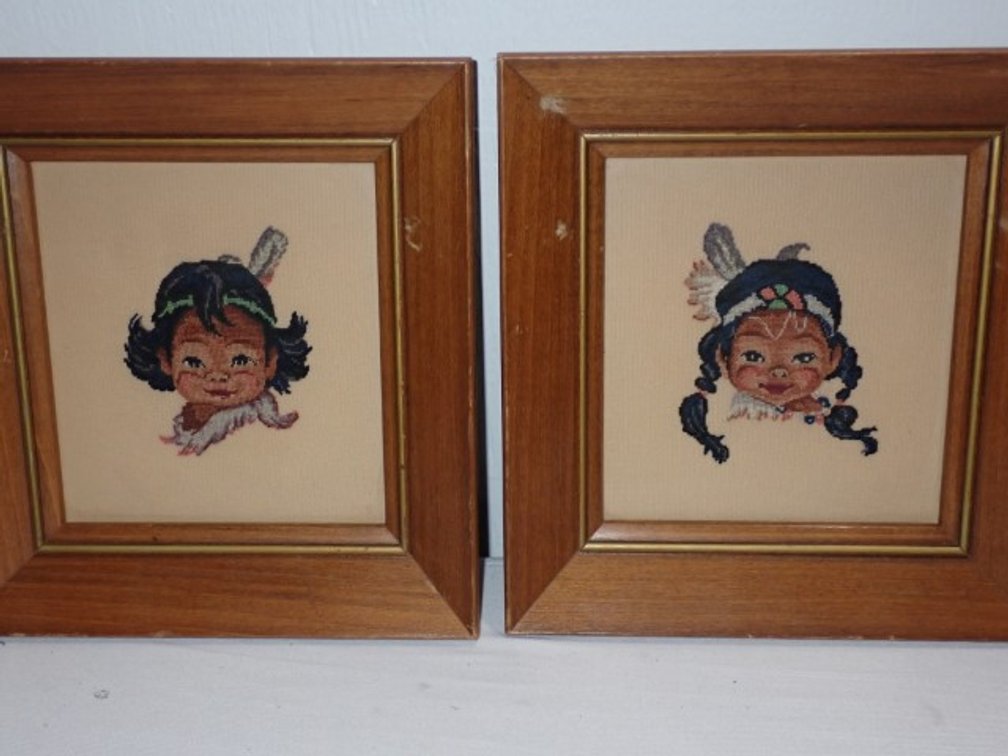 First Nations Children needlepoint