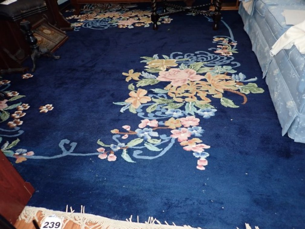 Blue Woolen Rug