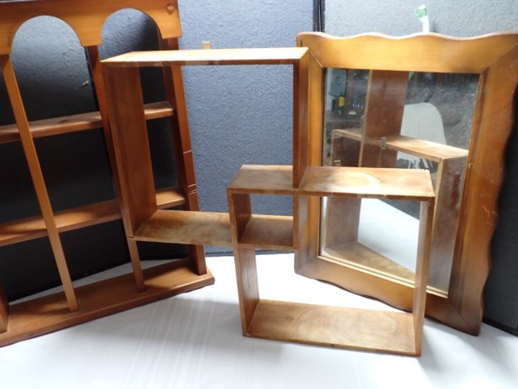 Wall Racks and Mirror