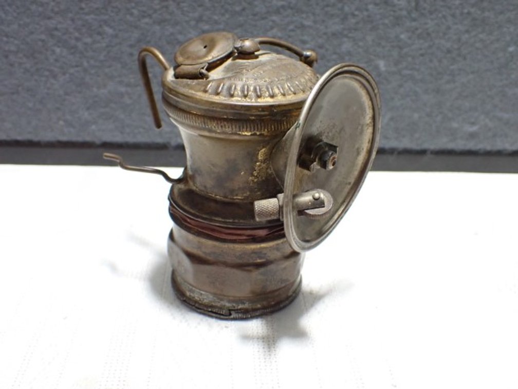 Carbide Miner's Helmet Lamp