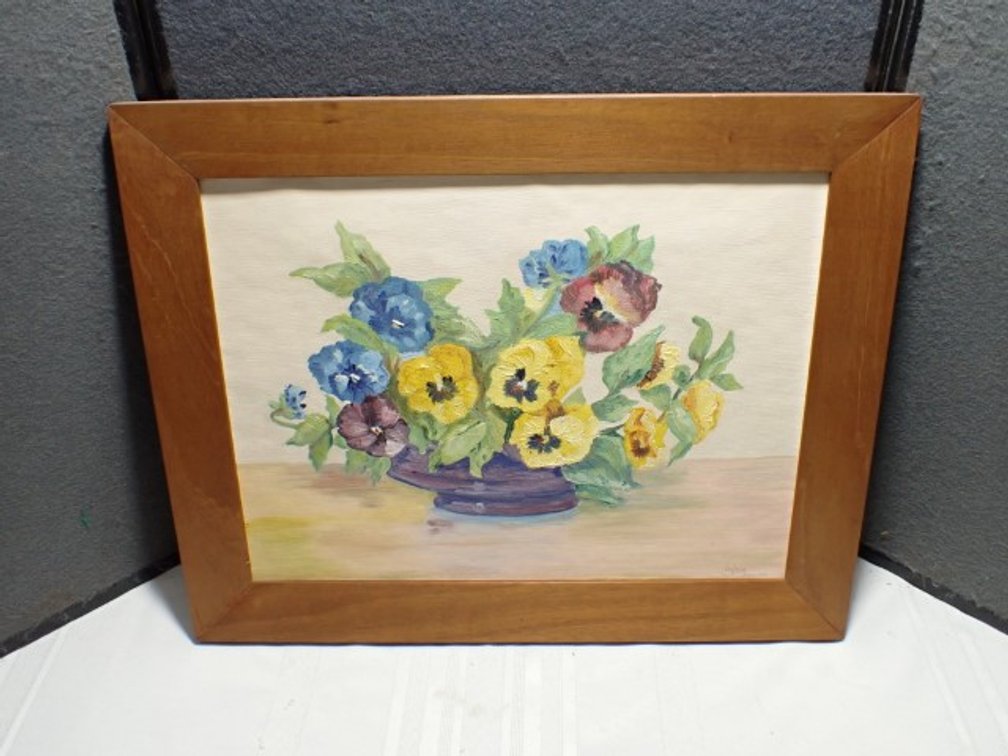 Pansies in a Bowl