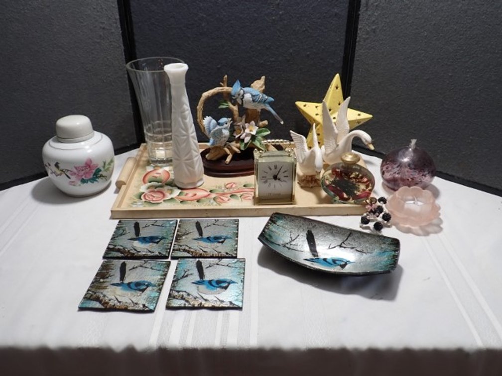Milk Glass, Folk Art & More