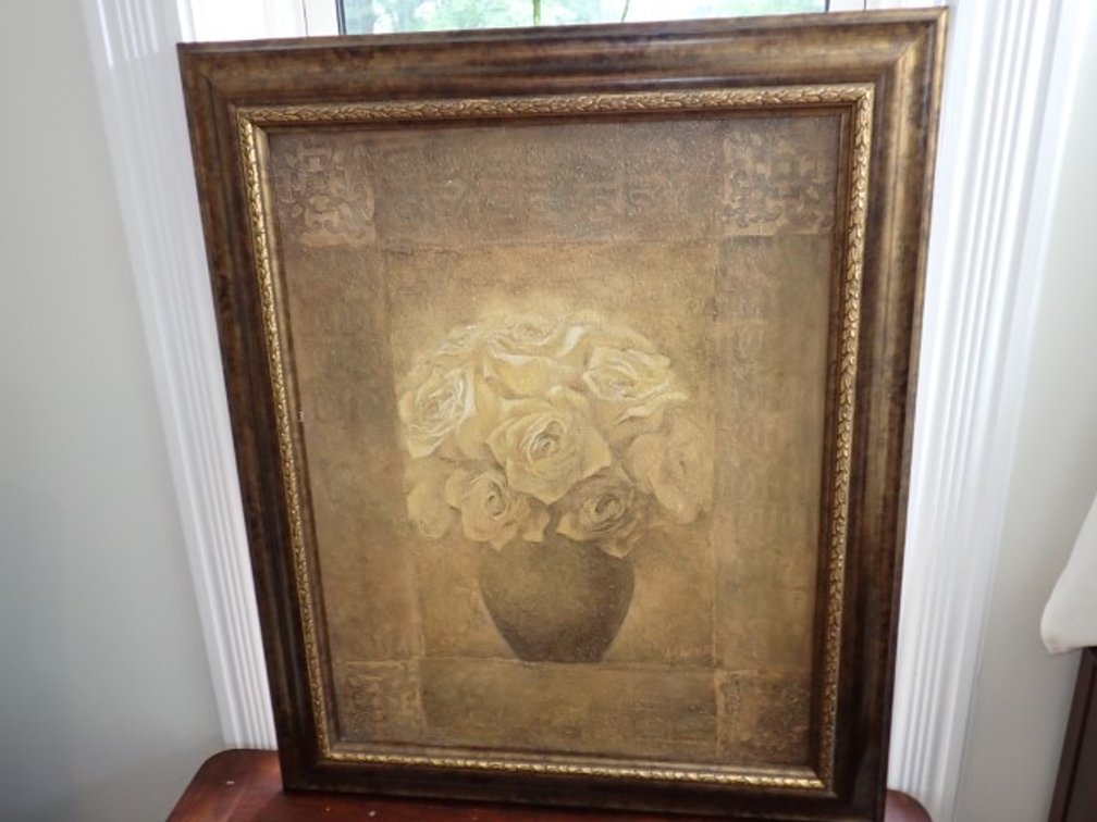 Antiqued Rose Print