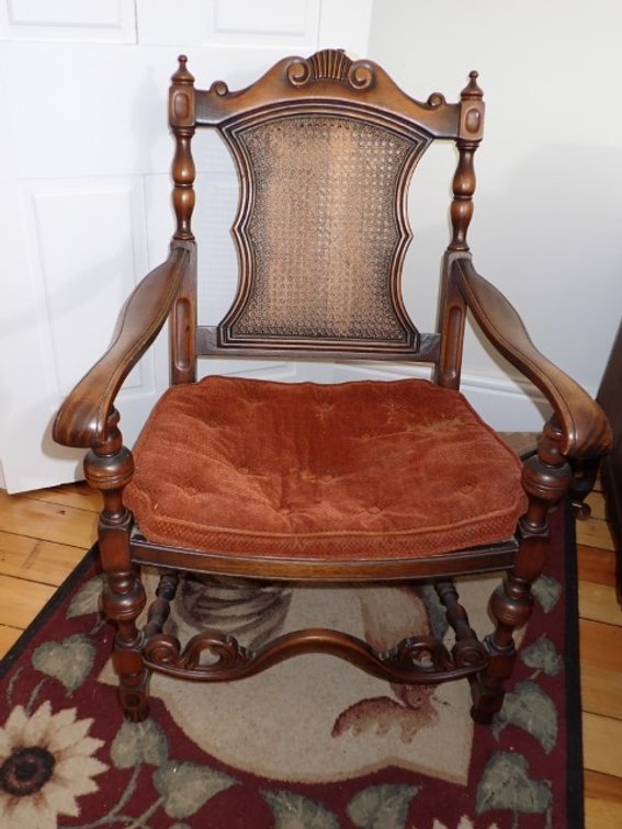 Jacobean Cane Arm Chair