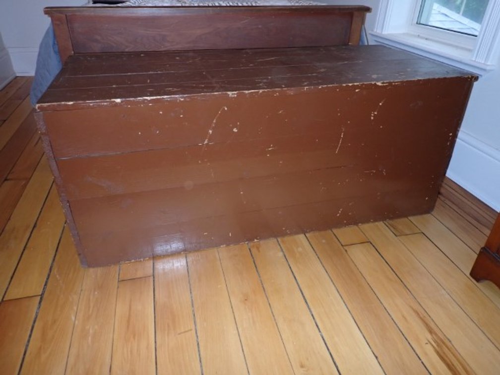 Painted Plank Blanket Box