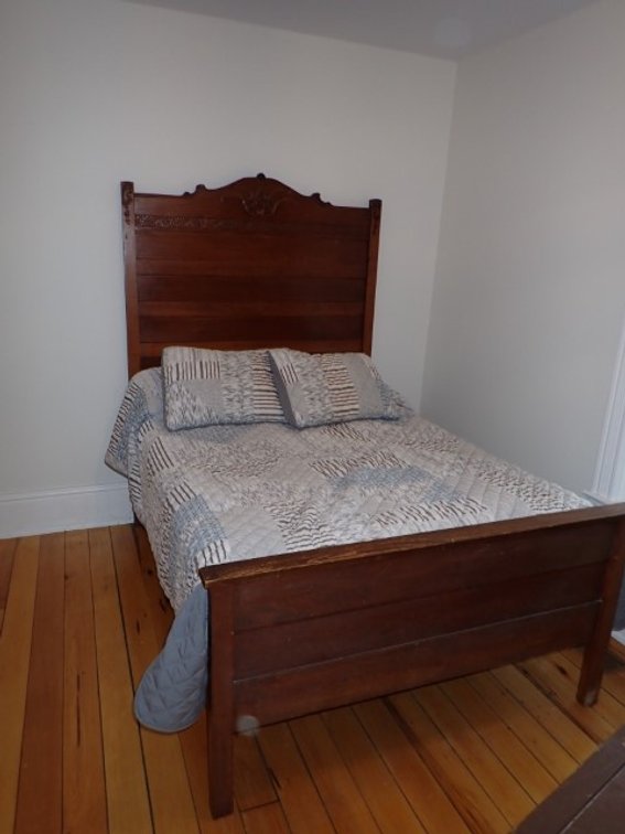 Double Wooden Bed